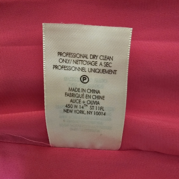 💖HOST PICK💖NEWAlice+Olivia Stacey Bendet Lavinia Smocked Crepe de Chine Dress - Picture 9 of 13